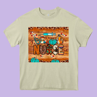 Nurse Fall Heavy Core Tee Designed By Jahusdesignshop