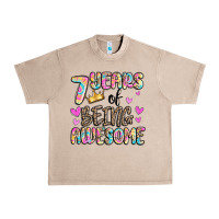 French Oak 7 years of being awesome Urban Heavy Tee - MaliasSmallBusiness