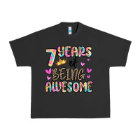 Pigment Black 7 years of being awesome Urban Heavy Tee - MaliasSmallBusiness