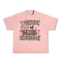 Salmon 7 years of being awesome Urban Heavy Tee - MaliasSmallBusiness