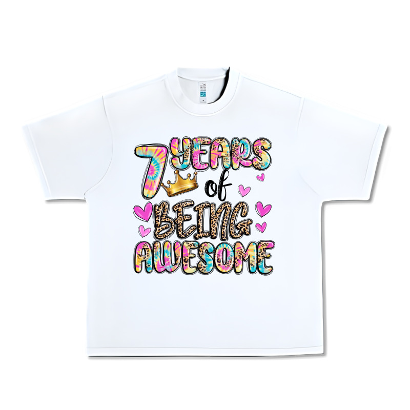 7 Years Of Being Awesome Urban Heavy Tee by MaliasSmallBusiness | Teevron