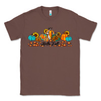 Chestnut hello fall pumpkin sunflower Classic Tee - JahusDesignShop