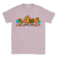 Lilac hello fall pumpkin sunflower Classic Tee - JahusDesignShop