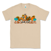 Mushroom hello fall pumpkin sunflower Classic Tee - JahusDesignShop