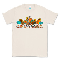 Natural hello fall pumpkin sunflower Classic Tee - JahusDesignShop