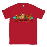 Red hello fall pumpkin sunflower Classic Tee - JahusDesignShop