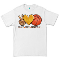 White peace love basketball Premium Tee - AdoDesignShop