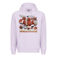 Lilac tis the season football halloween Premium Hoodie - CowGirlArtShop
