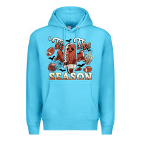Ocean Blue tis the season football halloween Premium Hoodie - CowGirlArtShop