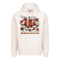Pale Pink tis the season football halloween Premium Hoodie - CowGirlArtShop