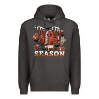 Smoke tis the season football halloween Premium Hoodie - CowGirlArtShop