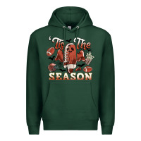 Sports Green tis the season football halloween Premium Hoodie - CowGirlArtShop