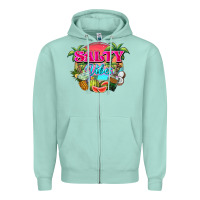 Seafoam Salty vibes summer Zipper Hoodie - NancyCooperArtShop
