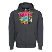 Smoke Salty vibes summer Zipper Hoodie - NancyCooperArtShop