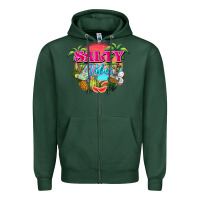 Sports Green Salty vibes summer Zipper Hoodie - NancyCooperArtShop