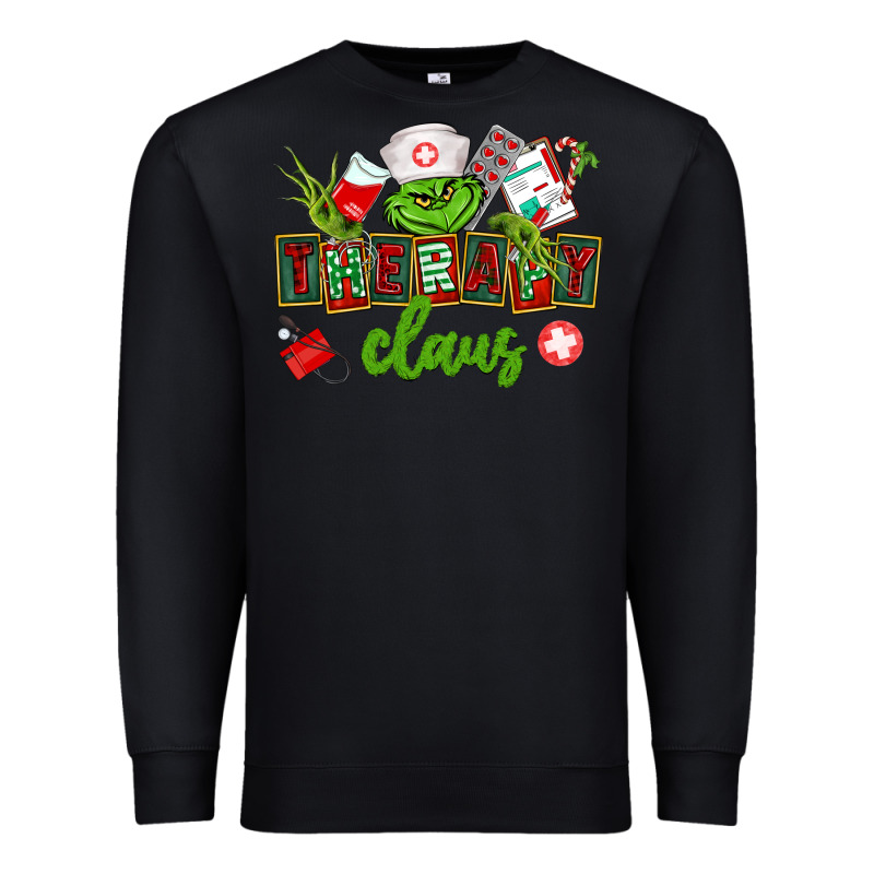 Therapy Claus Premium Sweatshirt by CowGirlArtShop | Teevron