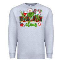 Heather Grey therapy claus Premium Sweatshirt - CowGirlArtShop