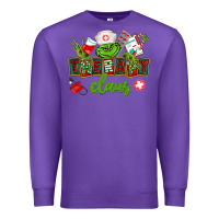 Purple therapy claus Premium Sweatshirt - CowGirlArtShop
