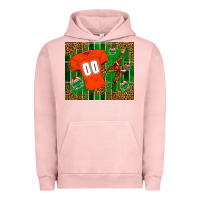 Pigment Salmon american football uniform mouse pad Urban Hoodie - BundleAndBundleShop