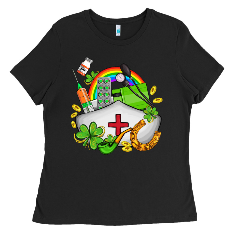 Nurse  St Patricks Ladies Tee by AdoDesignShop | Teevron