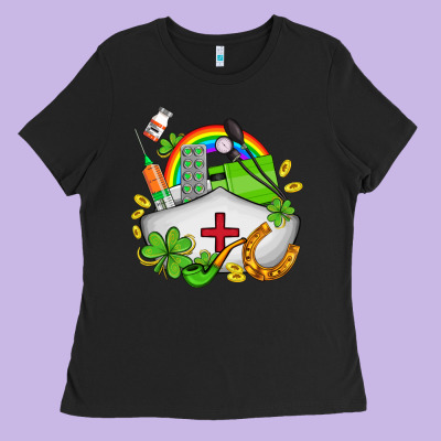 Nurse  St Patricks Ladies Tee Designed By Adodesignshop