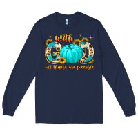 Navy with god all things are possible Long Sleeve Tee - MaliasSmallBusiness