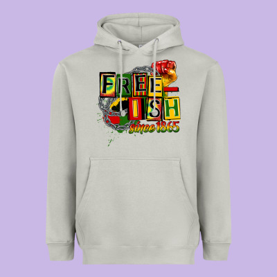 Free Ish Since 1865 Heavyweight Hoodie Designed By Cowgirlartshop