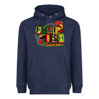 Navy free ish since 1865 Heavyweight Hoodie - CowGirlArtShop