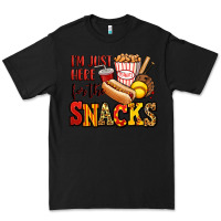 Black i'm just here for the snacks softball Premium Tee - Jasminsmagicworld