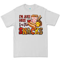 Dove Grey i'm just here for the snacks softball Premium Tee - Jasminsmagicworld