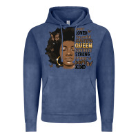 Vintage Denim afro woman smart loved powerful Vintage Hoodie - MaliasSmallBusiness