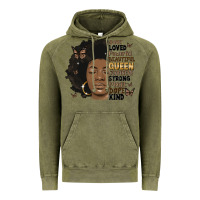 Vintage Olive afro woman smart loved powerful Vintage Hoodie - MaliasSmallBusiness