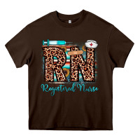 Chocolate Brown rn registered nurse Heavy Core Tee - JahusDesignShop