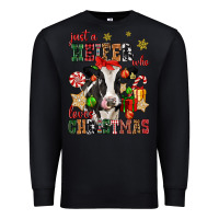 Just A Heifer Who Loves Christmas Cow Premium Sweatshirt | Teevron