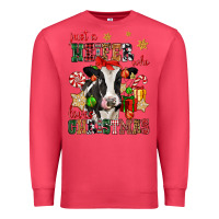 Cardinal just a heifer who loves christmas cow Premium Sweatshirt - CowGirlArtShop