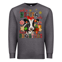 Charcoal Heather just a heifer who loves christmas cow Premium Sweatshirt - CowGirlArtShop