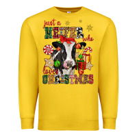 Lemon just a heifer who loves christmas cow Premium Sweatshirt - CowGirlArtShop
