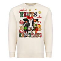 Sandshell just a heifer who loves christmas cow Premium Sweatshirt - CowGirlArtShop