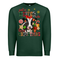 Sports Green just a heifer who loves christmas cow Premium Sweatshirt - CowGirlArtShop