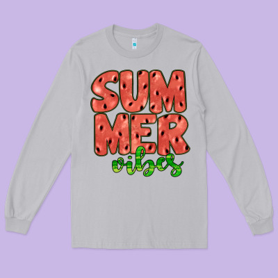 Summer Vibes Long Sleeve Tee Designed By Jahusdesignshop