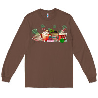 Chestnut Christmas coffee Long Sleeve Tee - MaliasSmallBusiness