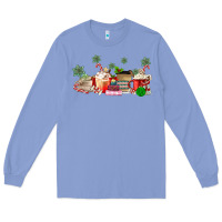 Colony Blue Christmas coffee Long Sleeve Tee - MaliasSmallBusiness