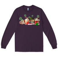 Plum Christmas coffee Long Sleeve Tee - MaliasSmallBusiness