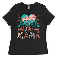 Black sassy just like my mama Ladies Tee - JahusDesignShop