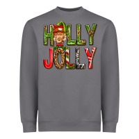 Storm Holly Jolly elf gnome Heavyweight Sweatshirt - NancyCooperArtShop