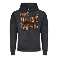 Vintage Black made with melanin always poppin Vintage Hoodie - MaliasSmallBusiness