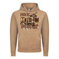 Vintage Coffee made with melanin always poppin Vintage Hoodie - MaliasSmallBusiness