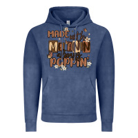 Vintage Denim made with melanin always poppin Vintage Hoodie - MaliasSmallBusiness