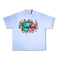 Grape Ice heart teacher Urban Heavy Tee - MaliasSmallBusiness