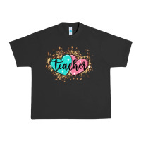 Pigment Black heart teacher Urban Heavy Tee - MaliasSmallBusiness